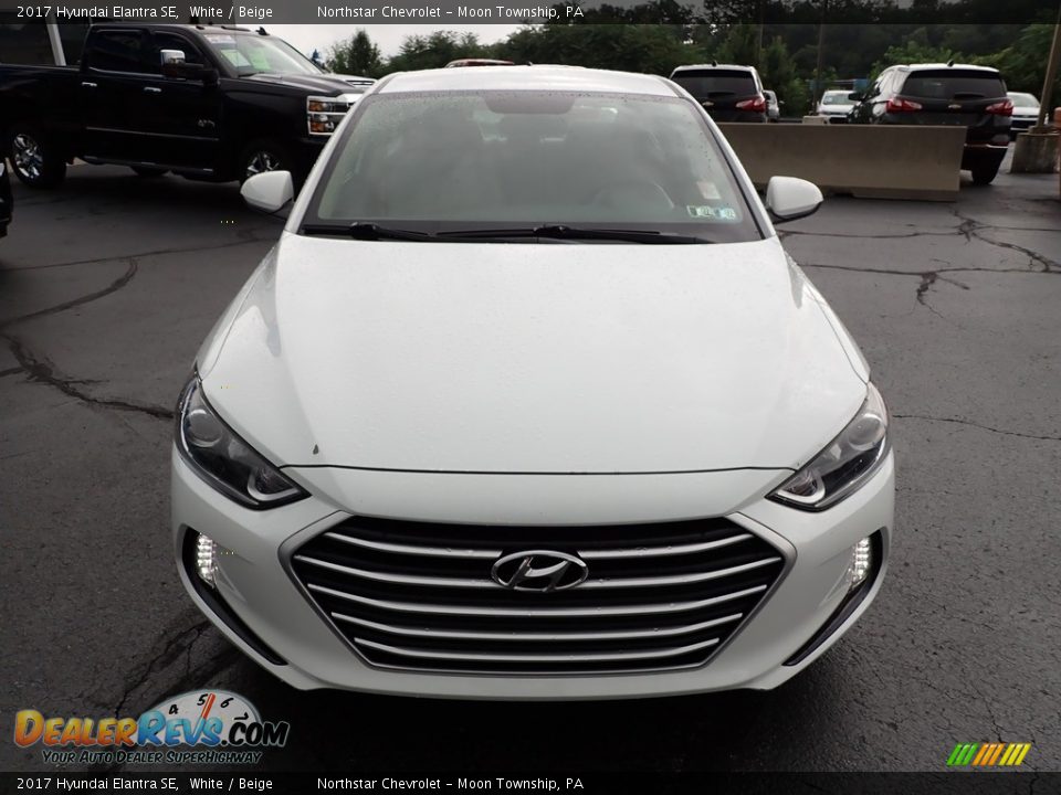 2017 Hyundai Elantra SE White / Beige Photo #13