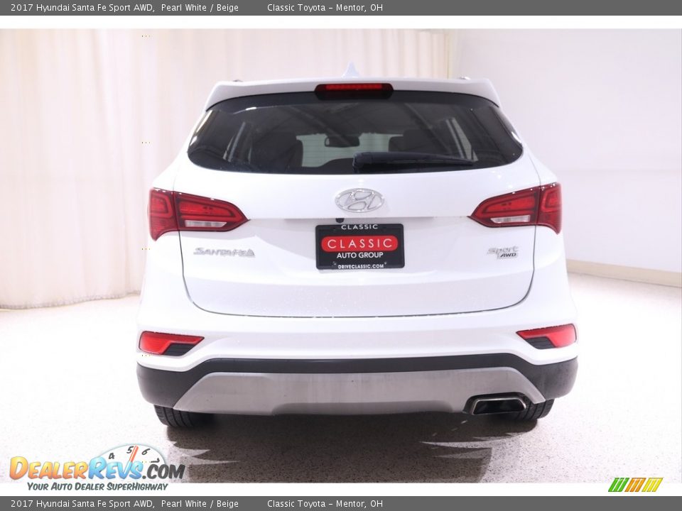 2017 Hyundai Santa Fe Sport AWD Pearl White / Beige Photo #18