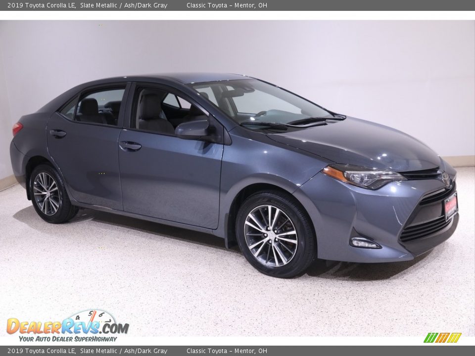 2019 Toyota Corolla LE Slate Metallic / Ash/Dark Gray Photo #1