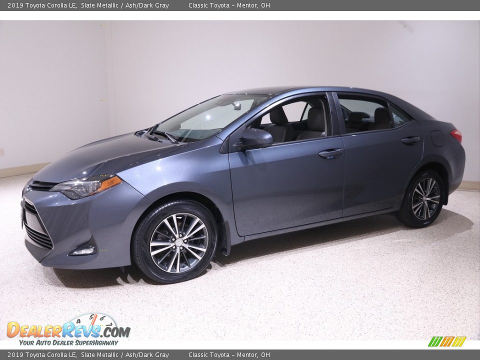2019 Toyota Corolla LE Slate Metallic / Ash/Dark Gray Photo #3