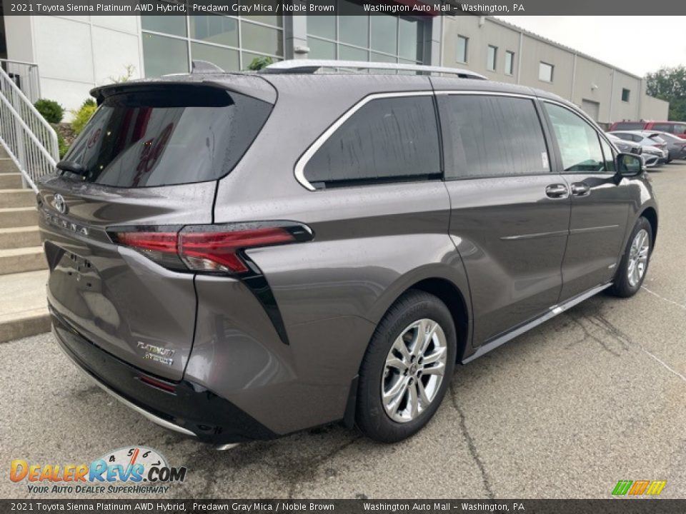 2021 Toyota Sienna Platinum AWD Hybrid Predawn Gray Mica / Noble Brown Photo #9