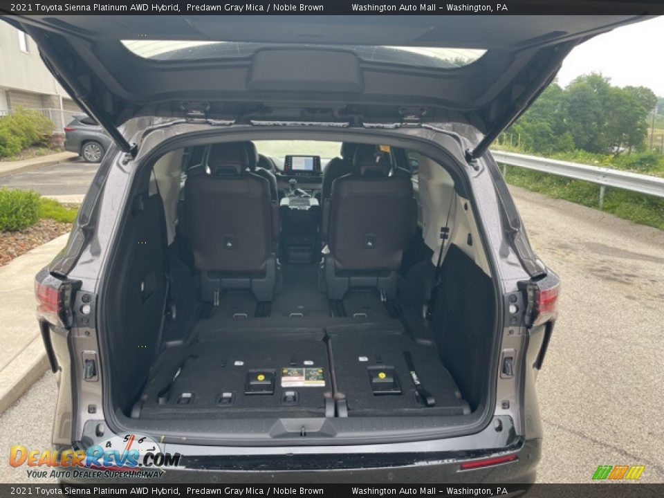 2021 Toyota Sienna Platinum AWD Hybrid Trunk Photo #12