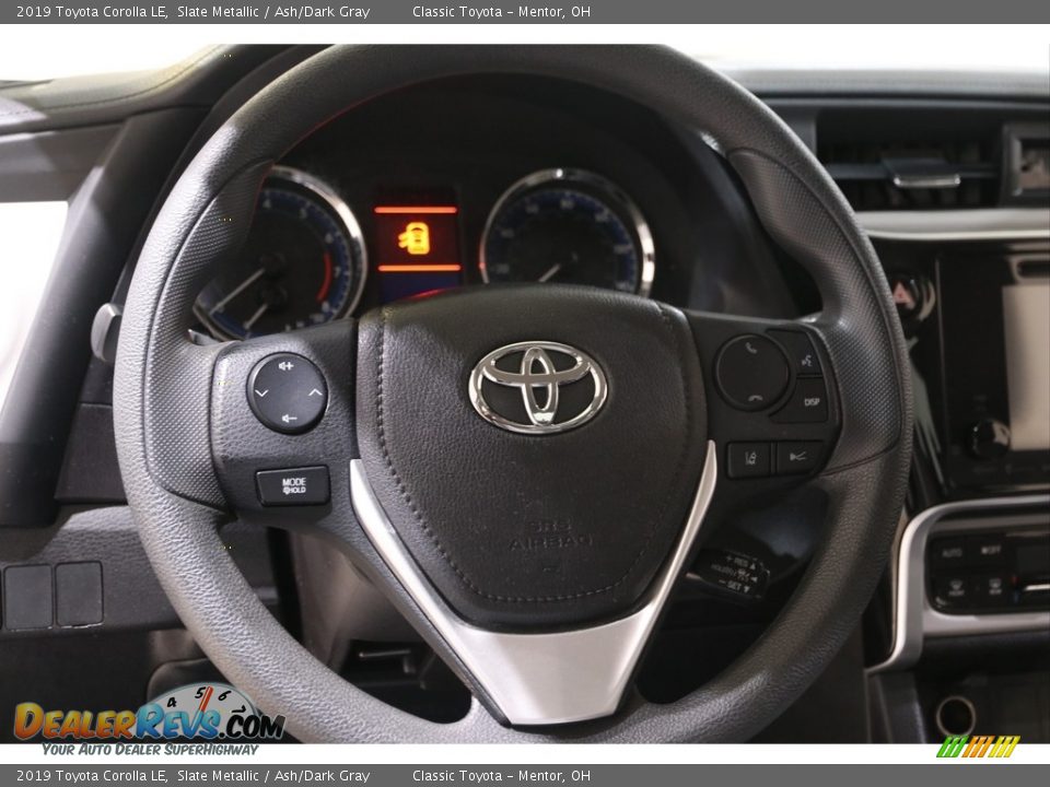 2019 Toyota Corolla LE Slate Metallic / Ash/Dark Gray Photo #7