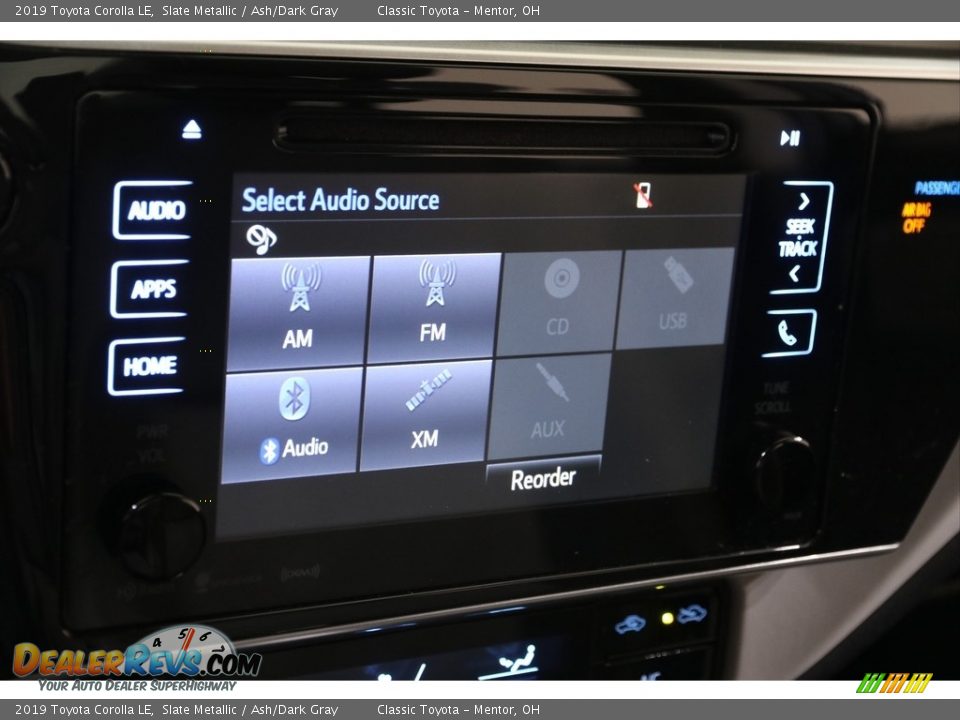 2019 Toyota Corolla LE Slate Metallic / Ash/Dark Gray Photo #10