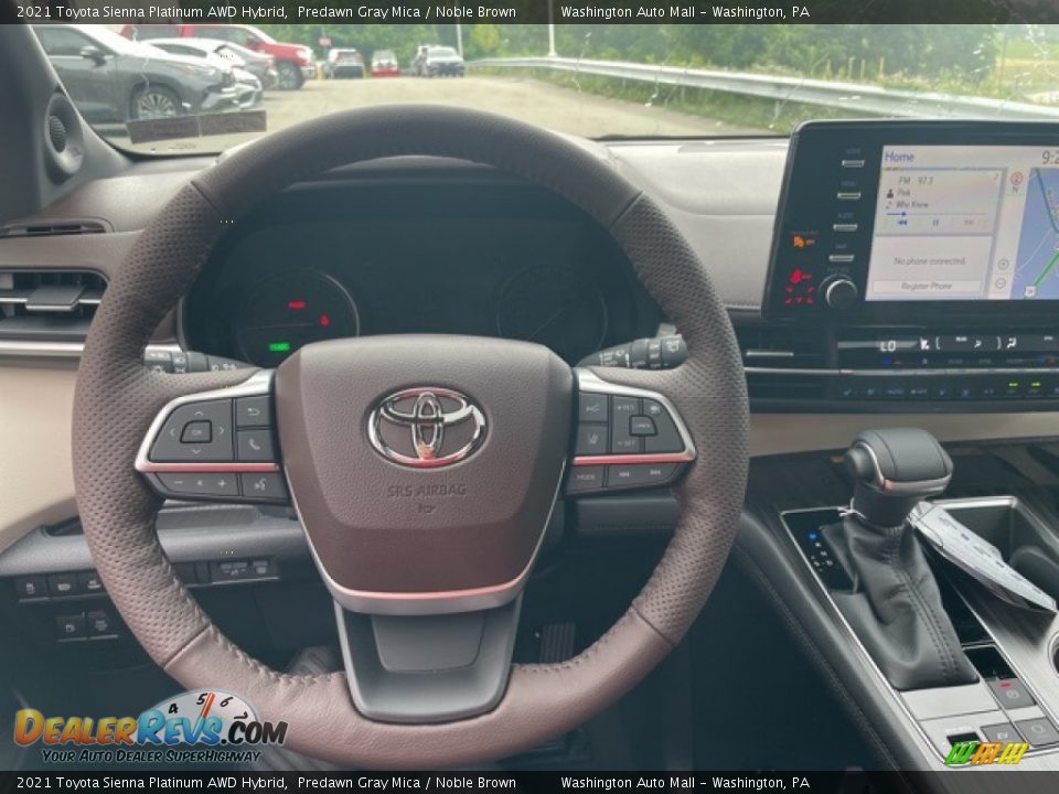 2021 Toyota Sienna Platinum AWD Hybrid Steering Wheel Photo #23