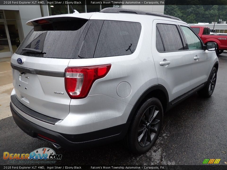 2018 Ford Explorer XLT 4WD Ingot Silver / Ebony Black Photo #2