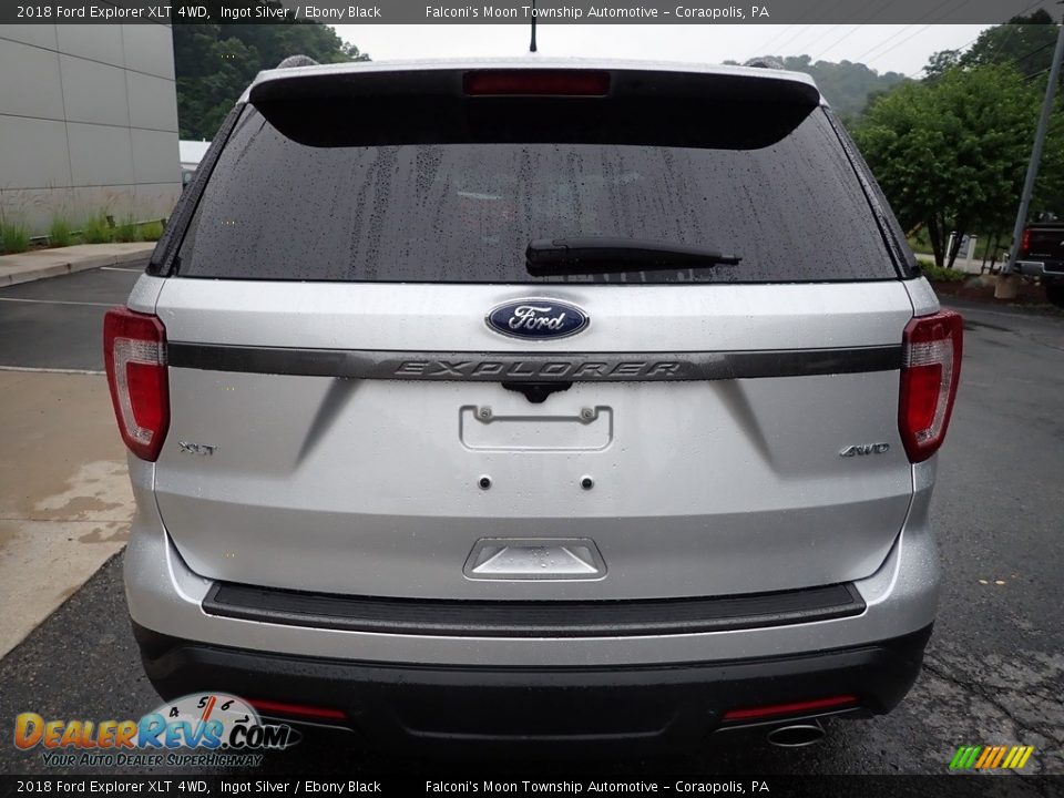 2018 Ford Explorer XLT 4WD Ingot Silver / Ebony Black Photo #3