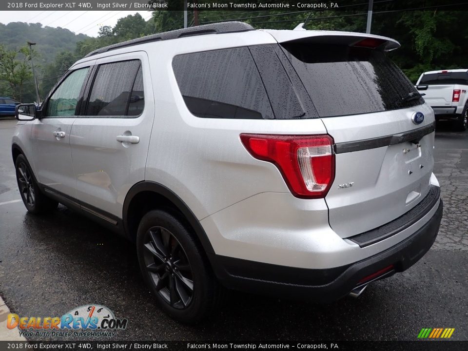 2018 Ford Explorer XLT 4WD Ingot Silver / Ebony Black Photo #5