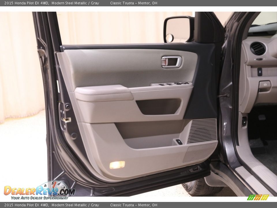 2015 Honda Pilot EX 4WD Modern Steel Metallic / Gray Photo #4