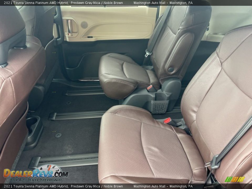 Rear Seat of 2021 Toyota Sienna Platinum AWD Hybrid Photo #30