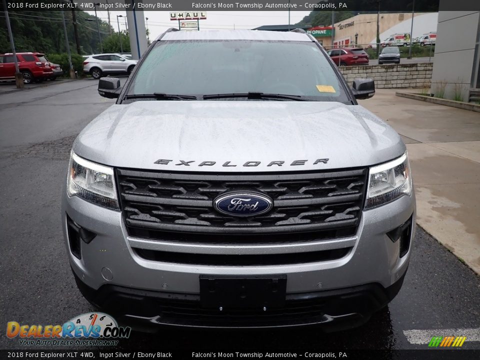 2018 Ford Explorer XLT 4WD Ingot Silver / Ebony Black Photo #8