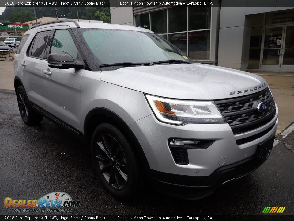 Ingot Silver 2018 Ford Explorer XLT 4WD Photo #9