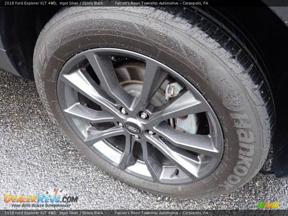 2018 Ford Explorer XLT 4WD Ingot Silver / Ebony Black Photo #10