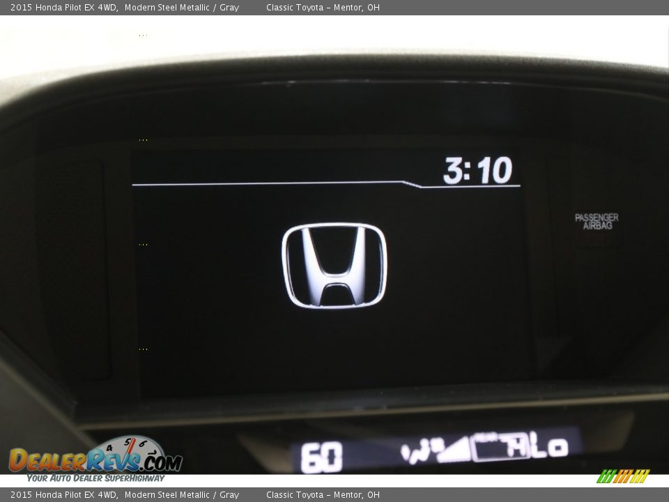 2015 Honda Pilot EX 4WD Modern Steel Metallic / Gray Photo #10