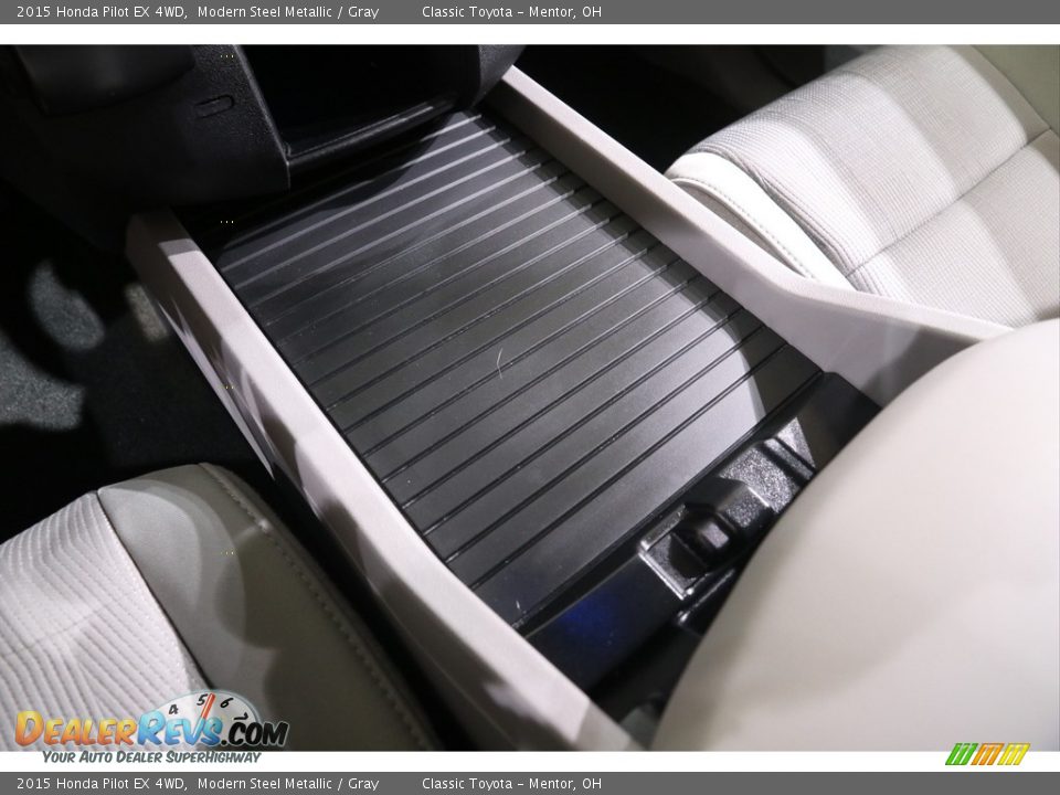 2015 Honda Pilot EX 4WD Modern Steel Metallic / Gray Photo #14
