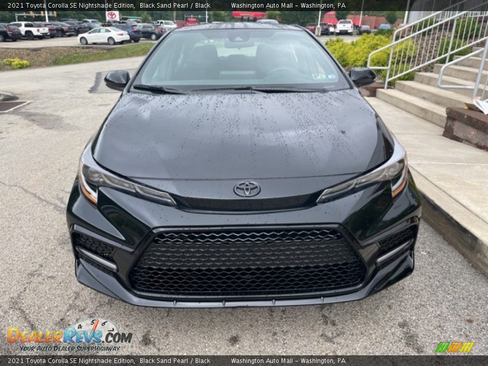 2021 Toyota Corolla SE Nightshade Edition Black Sand Pearl / Black Photo #6