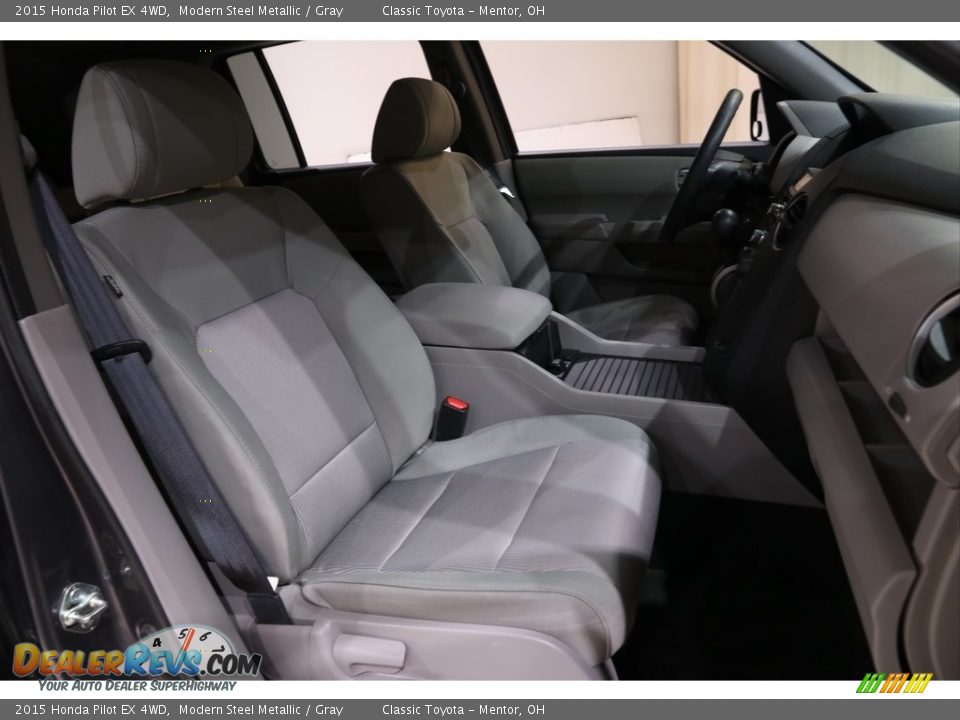 2015 Honda Pilot EX 4WD Modern Steel Metallic / Gray Photo #16
