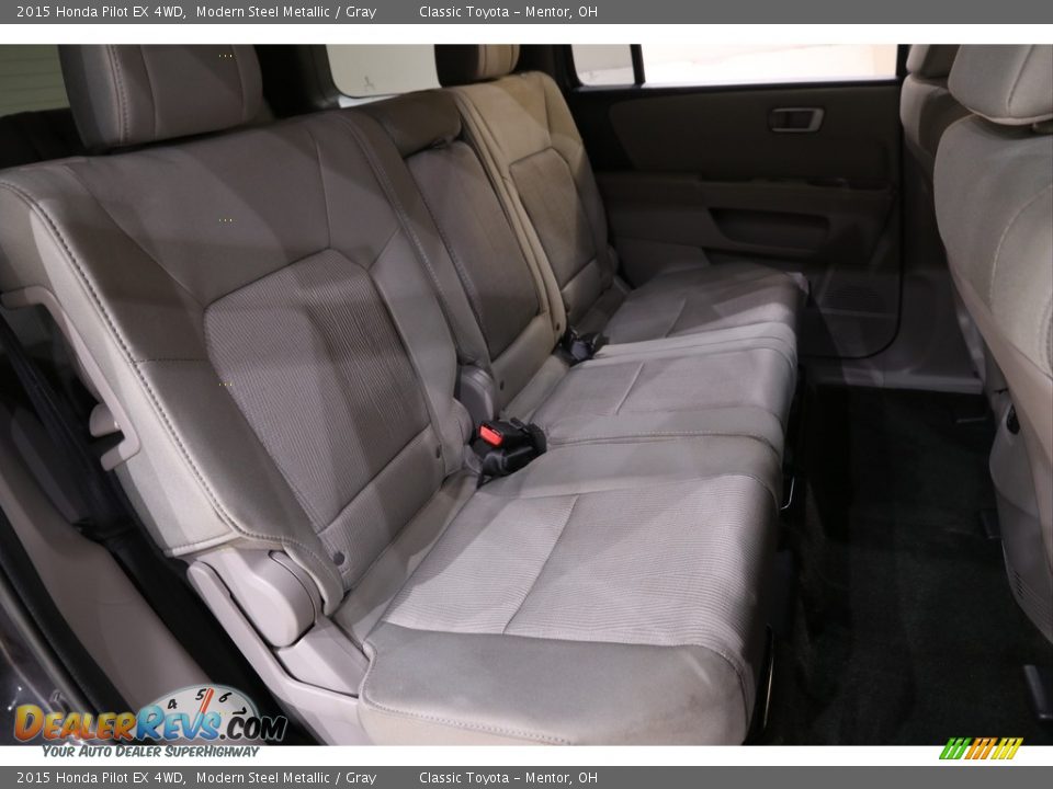 2015 Honda Pilot EX 4WD Modern Steel Metallic / Gray Photo #17