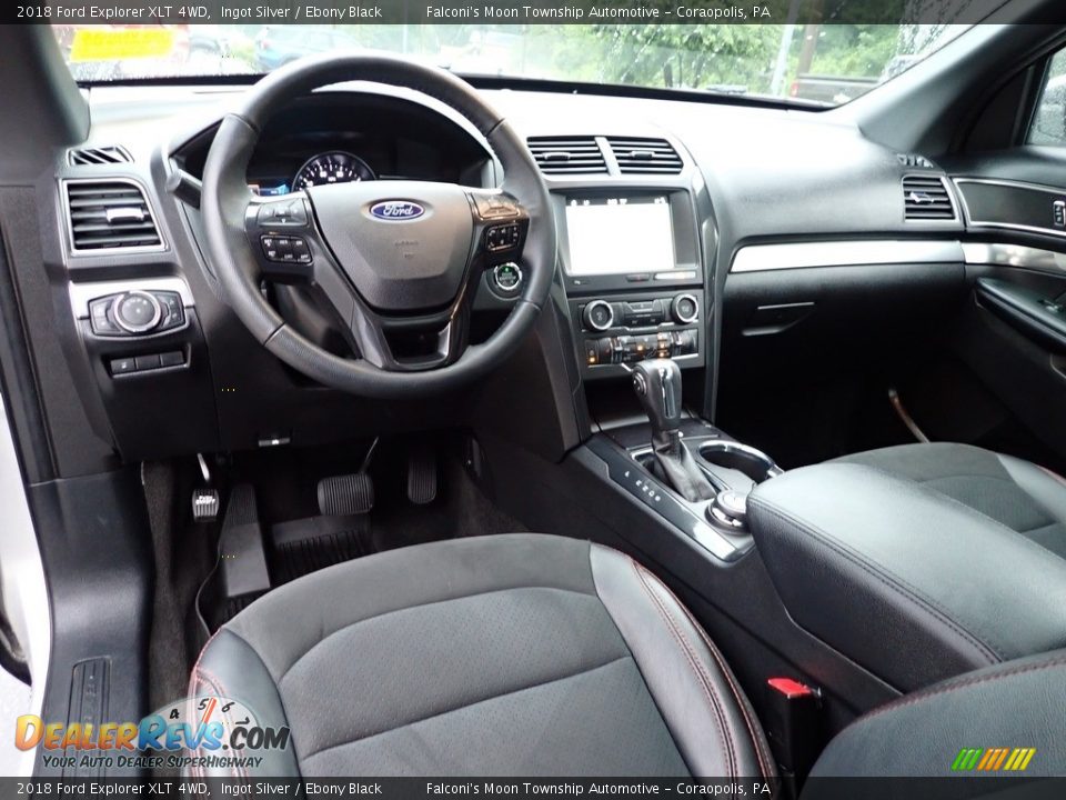 Ebony Black Interior - 2018 Ford Explorer XLT 4WD Photo #20