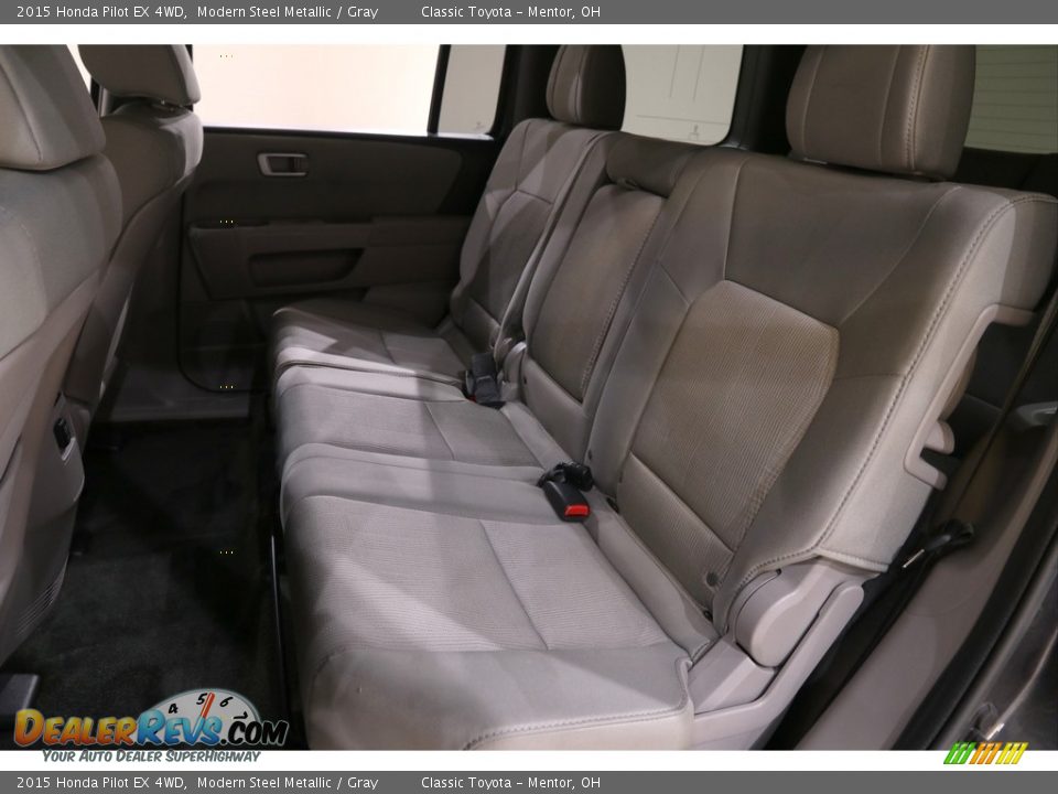2015 Honda Pilot EX 4WD Modern Steel Metallic / Gray Photo #18