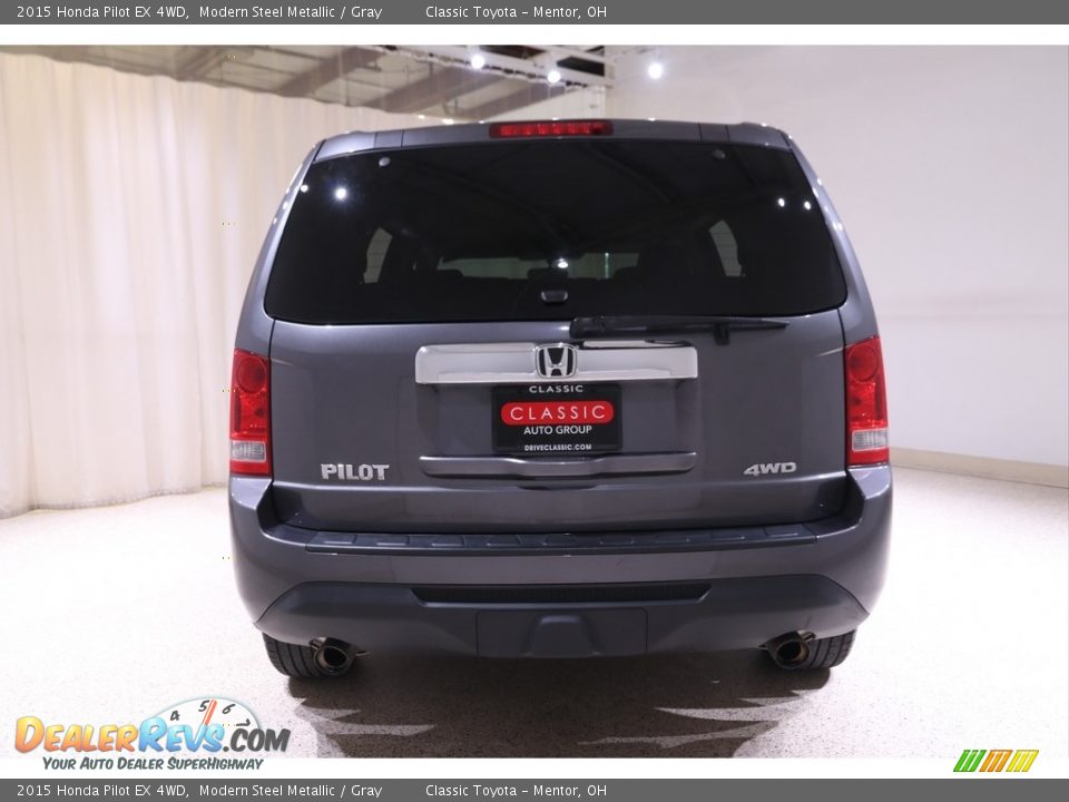 2015 Honda Pilot EX 4WD Modern Steel Metallic / Gray Photo #20