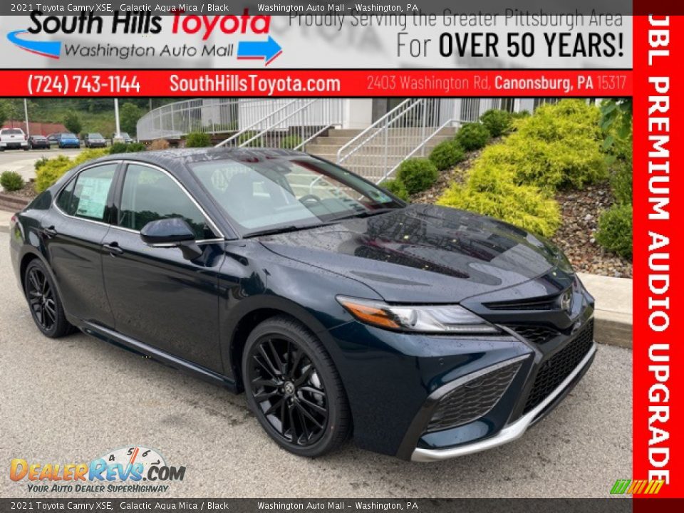 2021 Toyota Camry XSE Galactic Aqua Mica / Black Photo #1