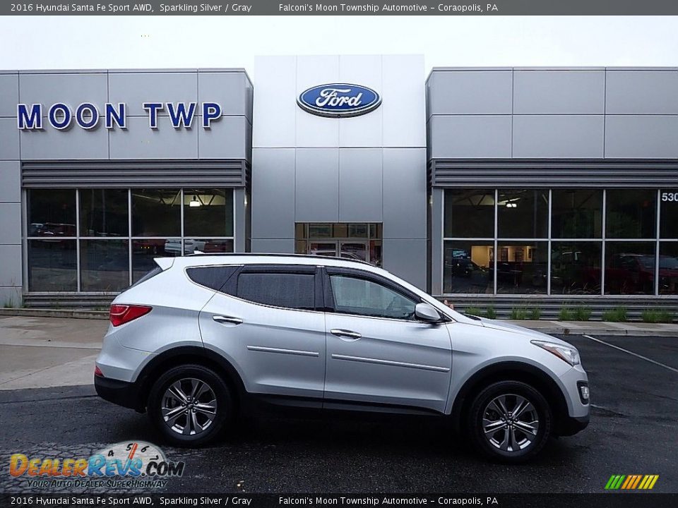 2016 Hyundai Santa Fe Sport AWD Sparkling Silver / Gray Photo #1