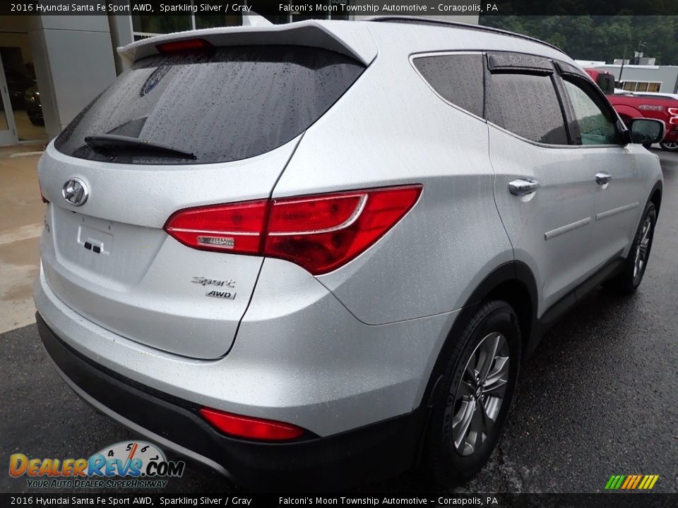 2016 Hyundai Santa Fe Sport AWD Sparkling Silver / Gray Photo #2