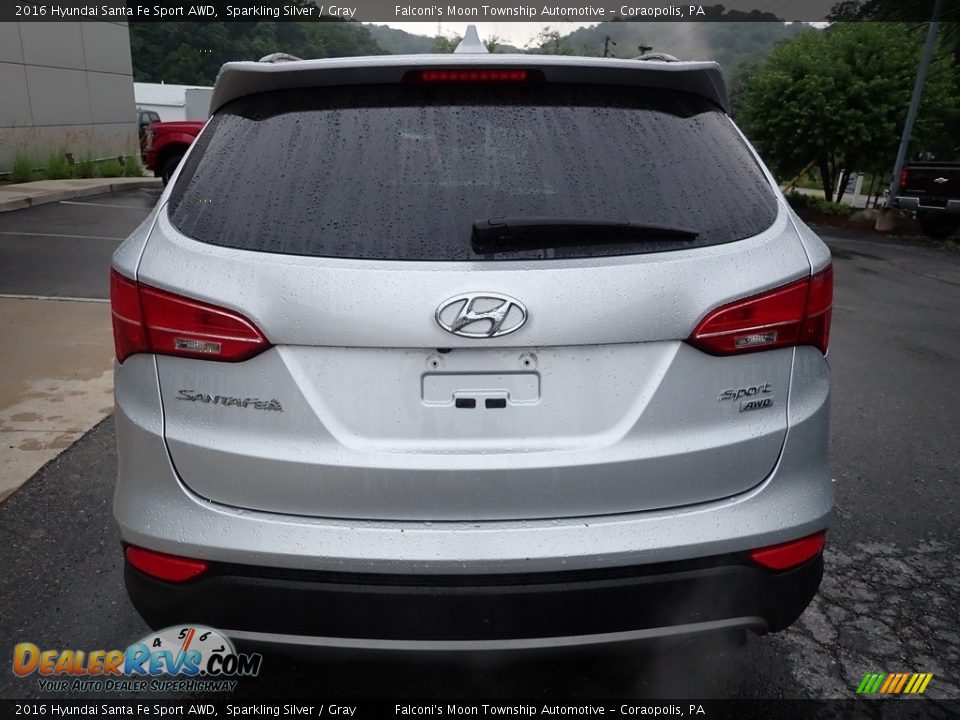 2016 Hyundai Santa Fe Sport AWD Sparkling Silver / Gray Photo #3