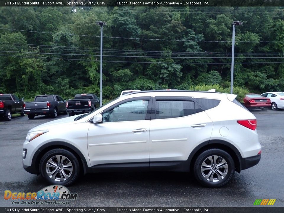 2016 Hyundai Santa Fe Sport AWD Sparkling Silver / Gray Photo #6