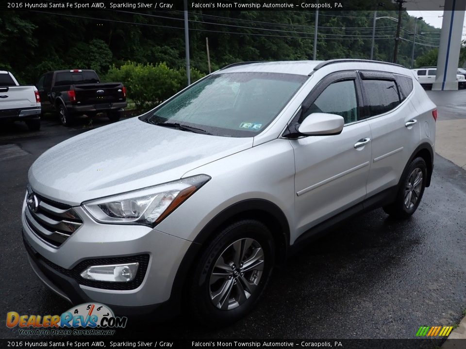 2016 Hyundai Santa Fe Sport AWD Sparkling Silver / Gray Photo #7