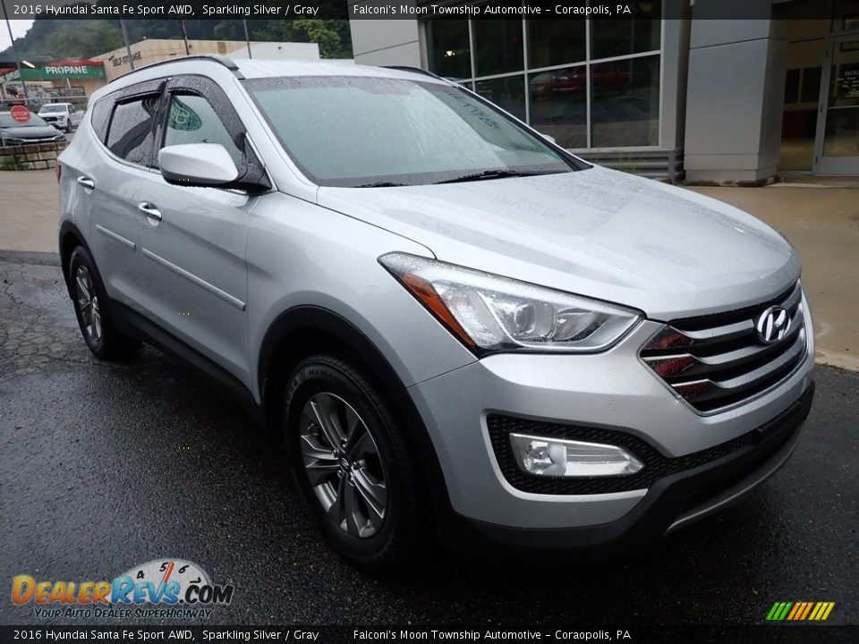 2016 Hyundai Santa Fe Sport AWD Sparkling Silver / Gray Photo #9