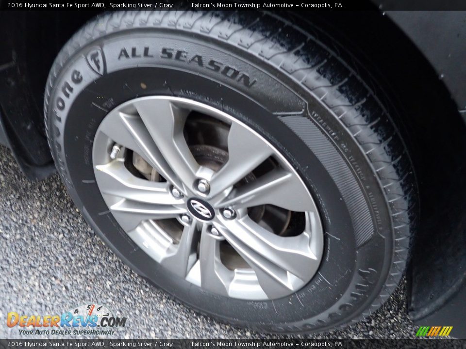 2016 Hyundai Santa Fe Sport AWD Sparkling Silver / Gray Photo #10