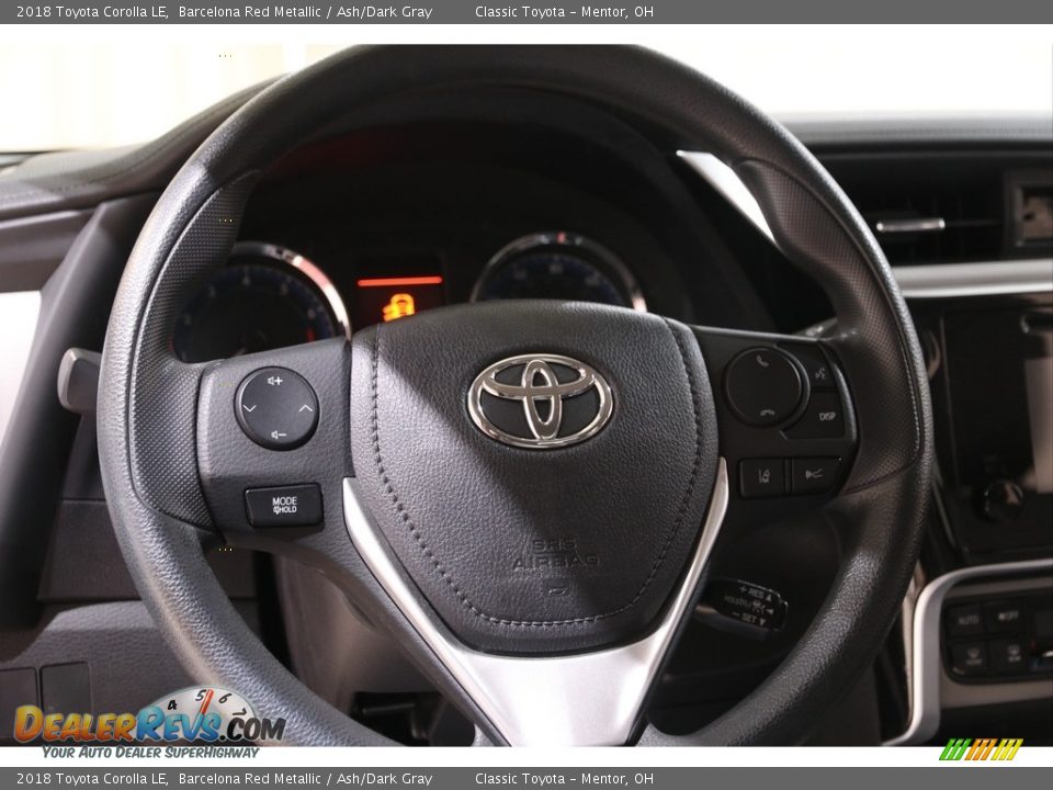 2018 Toyota Corolla LE Barcelona Red Metallic / Ash/Dark Gray Photo #7