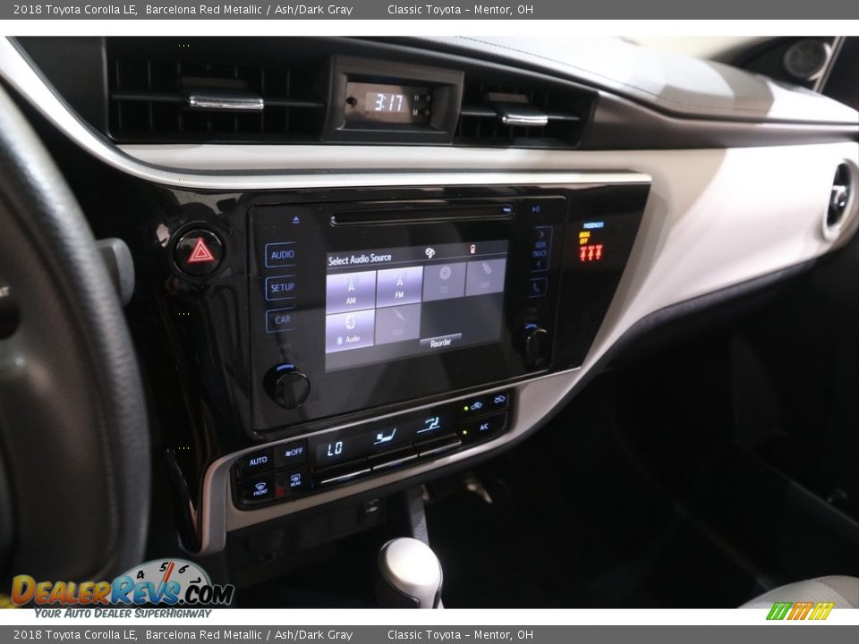 2018 Toyota Corolla LE Barcelona Red Metallic / Ash/Dark Gray Photo #9