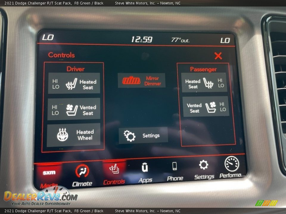 Controls of 2021 Dodge Challenger R/T Scat Pack Photo #21