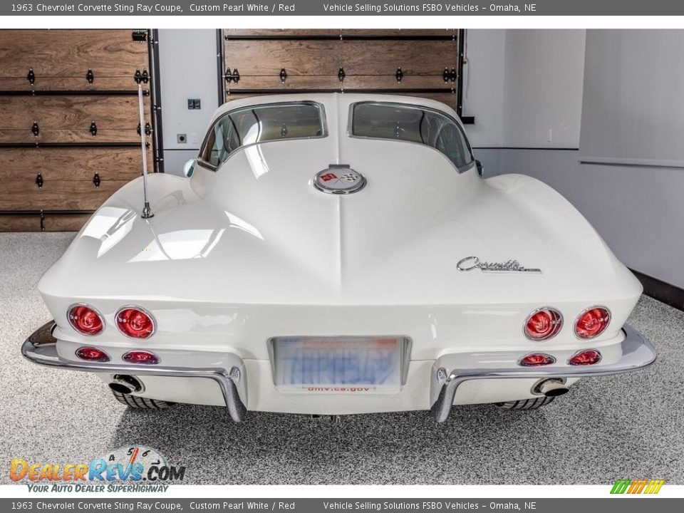 1963 Chevrolet Corvette Sting Ray Coupe Custom Pearl White / Red Photo #11