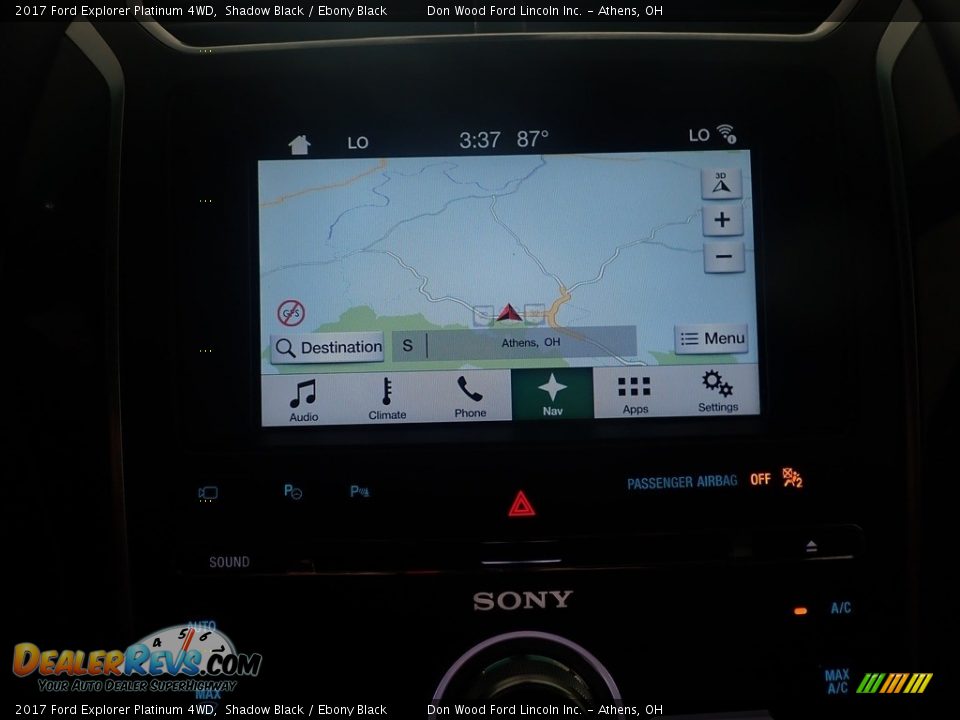 2017 Ford Explorer Platinum 4WD Shadow Black / Ebony Black Photo #3