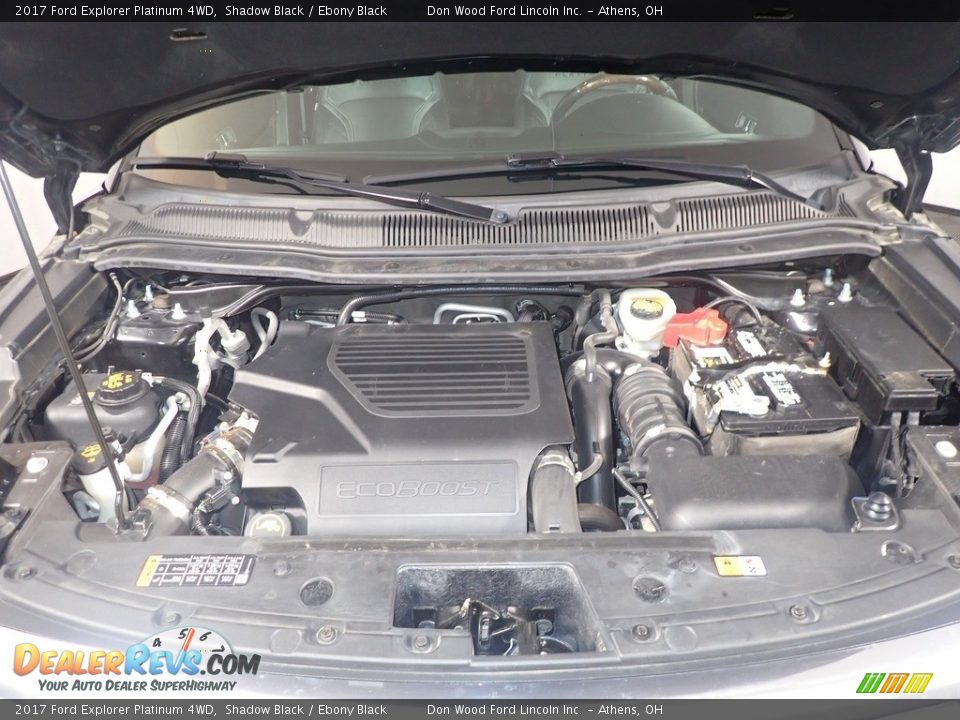 2017 Ford Explorer Platinum 4WD Shadow Black / Ebony Black Photo #9