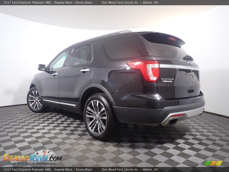 2017 Ford Explorer Platinum 4WD Shadow Black / Ebony Black Photo #13