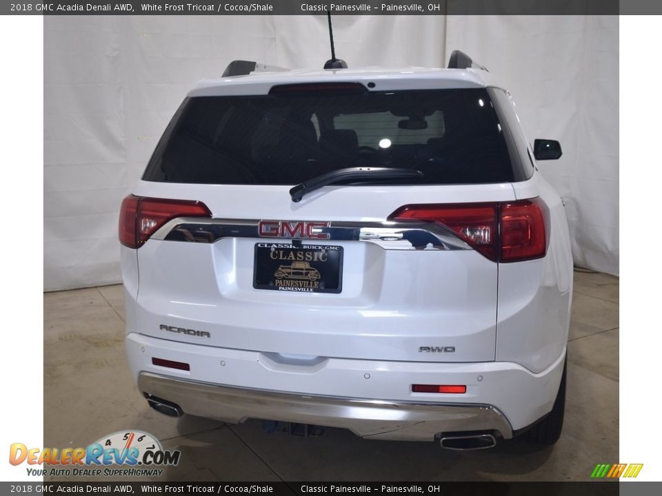 2018 GMC Acadia Denali AWD White Frost Tricoat / Cocoa/Shale Photo #3