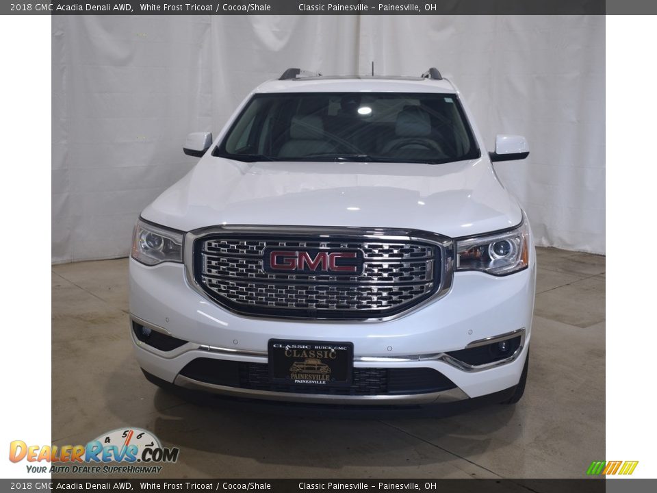 2018 GMC Acadia Denali AWD White Frost Tricoat / Cocoa/Shale Photo #4