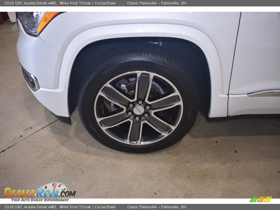 2018 GMC Acadia Denali AWD White Frost Tricoat / Cocoa/Shale Photo #5