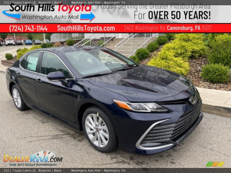 2021 Toyota Camry LE Blueprint / Black Photo #1