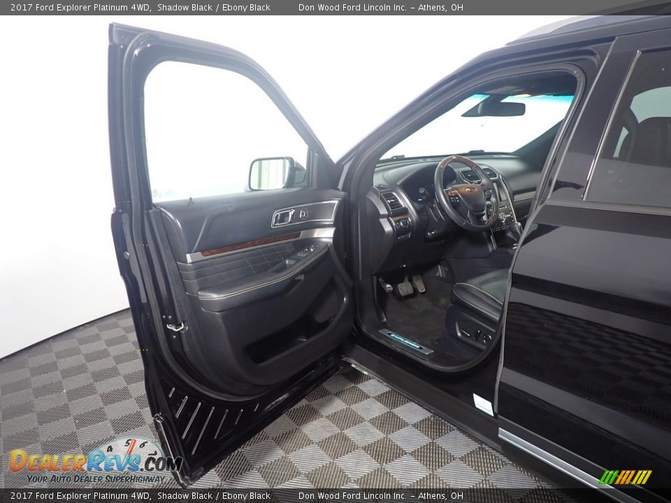2017 Ford Explorer Platinum 4WD Shadow Black / Ebony Black Photo #24