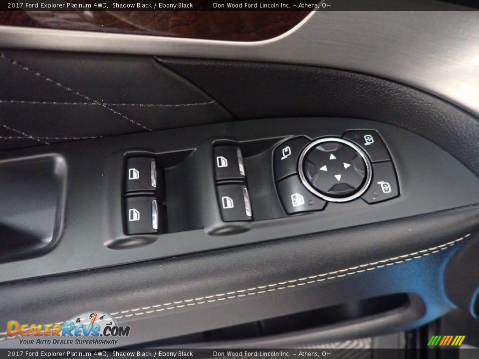2017 Ford Explorer Platinum 4WD Shadow Black / Ebony Black Photo #25