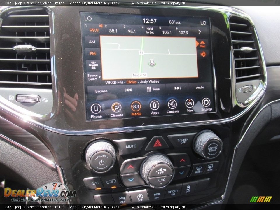 2021 Jeep Grand Cherokee Limited Granite Crystal Metallic / Black Photo #17