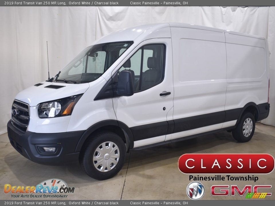 2019 Ford Transit Van 250 MR Long Oxford White / Charcoal black Photo #1