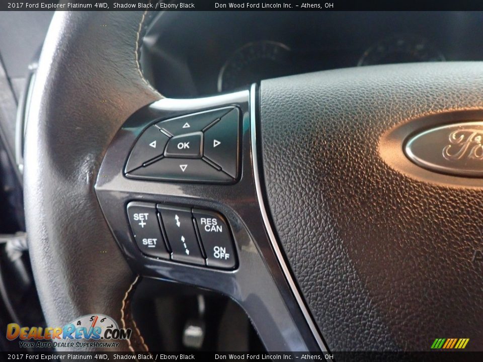 2017 Ford Explorer Platinum 4WD Shadow Black / Ebony Black Photo #33
