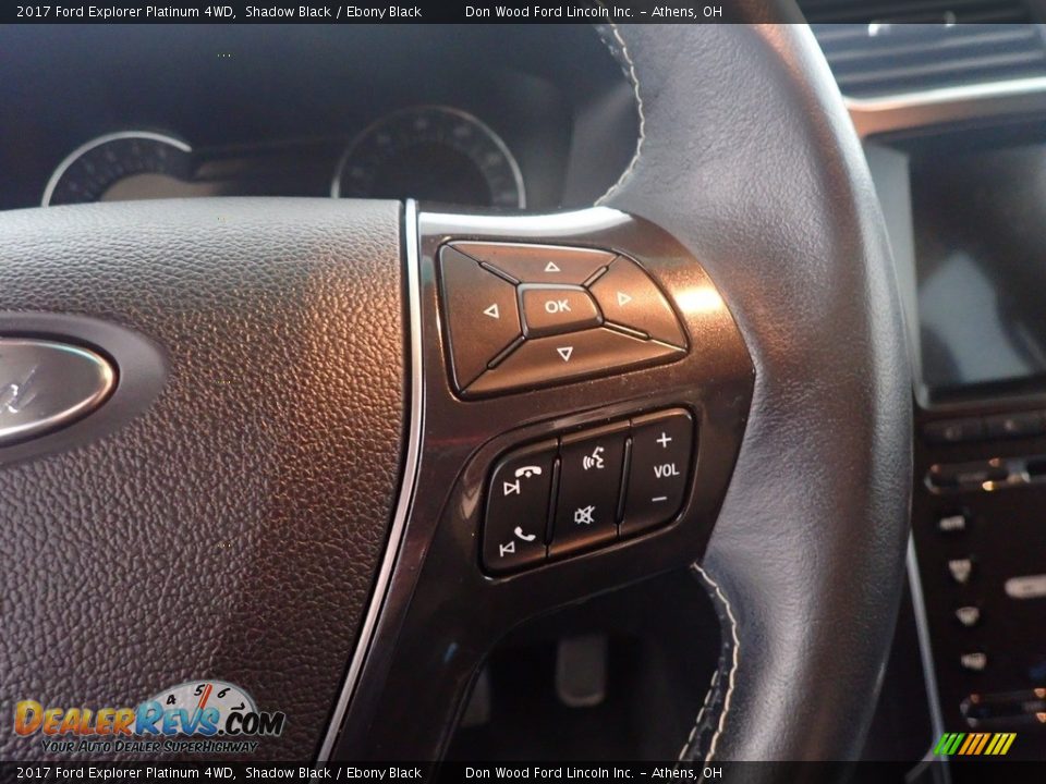 2017 Ford Explorer Platinum 4WD Shadow Black / Ebony Black Photo #34